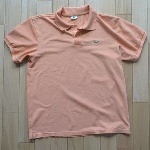 Lacoste Short Sleeve Polo Men's Size 6 Crocodile Orange